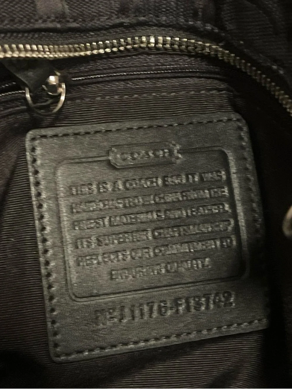 NWOT: Authentic Coach Soho Signature Pleated Tote (Style no. F13742) - Picture 3 of 6